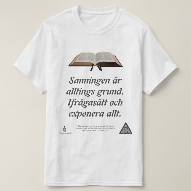 T-shirt — Sanningen (Design devant)