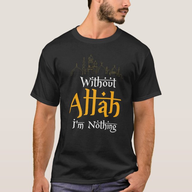 T-shirt Sans Allah, je ne suis rien musulman (Devant)