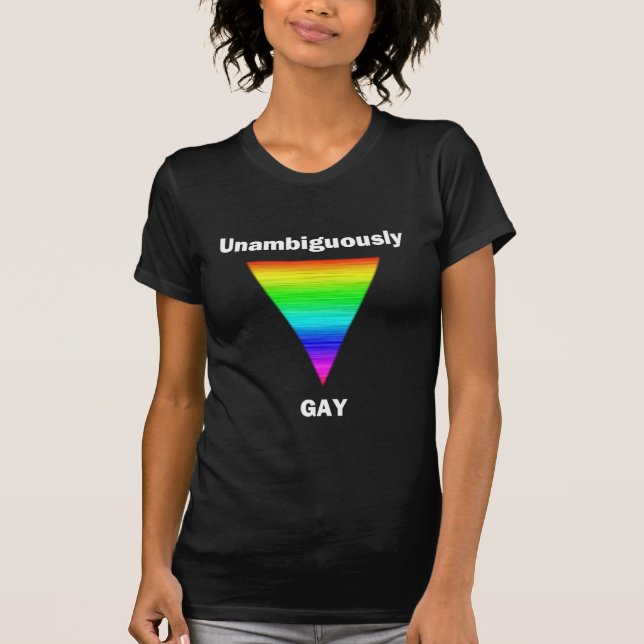 T-shirt Sans ambiguïté Gay (Devant)