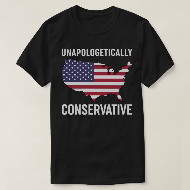 T-shirt Sans apologisme conservateur (Design devant)