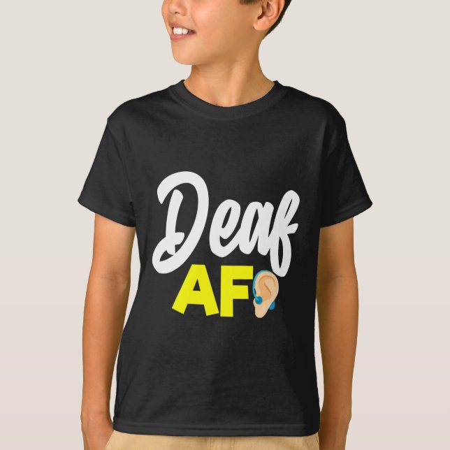 T-shirt Sans Audience - Sourd - Incapable D'Entendre - Sou (Devant)