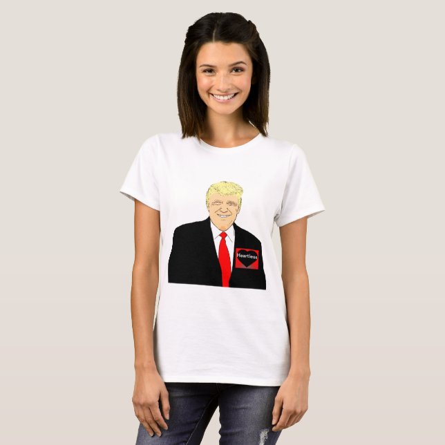 T-shirt sans coeur de Trump (Devant entier)