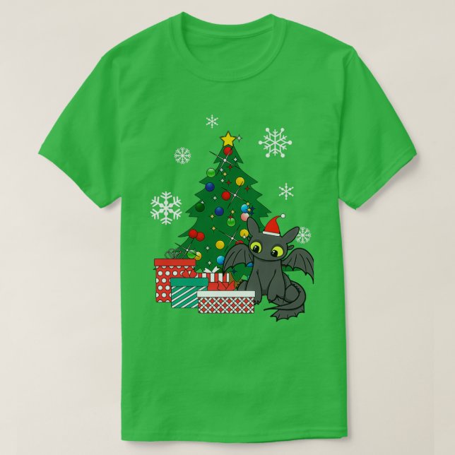 T-shirt Sans Dents Autour De Noël (Design devant)
