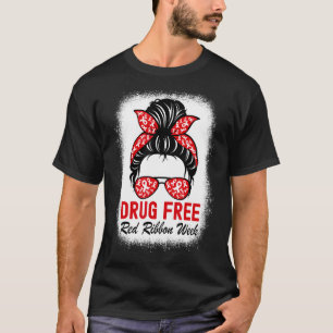 T-shirt Sans drogue Red Ribbon Week Sensibilisation mignon