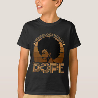 T-shirt Sans excuse Conception afro noire de drogue Histoi