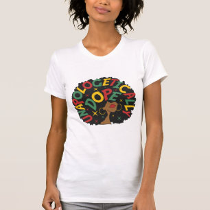 T-shirt Sans excuses Dope Black Girl Afro