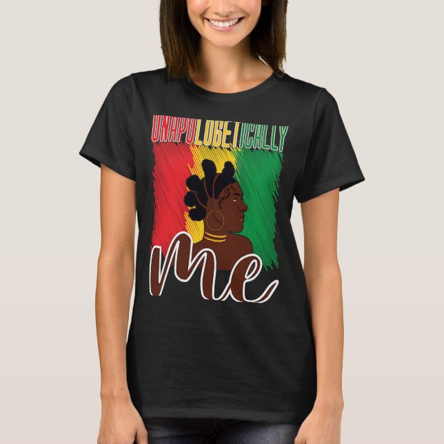 T-shirt Sans excuses Me Rouge Jaune Vert Drapeau Bantu Kn (Devant)