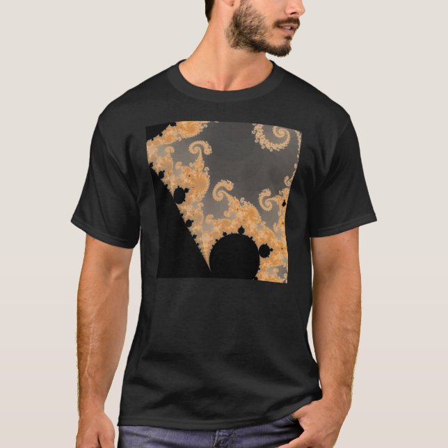 T-shirt sans fin de détail d'or (Devant)