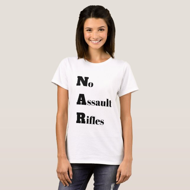 T-shirt sans fusils d'assaut (Devant entier)