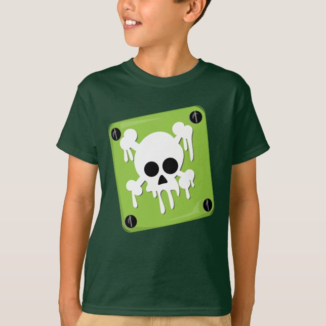 T-shirt sans jambe pour enfants crâne (Devant)