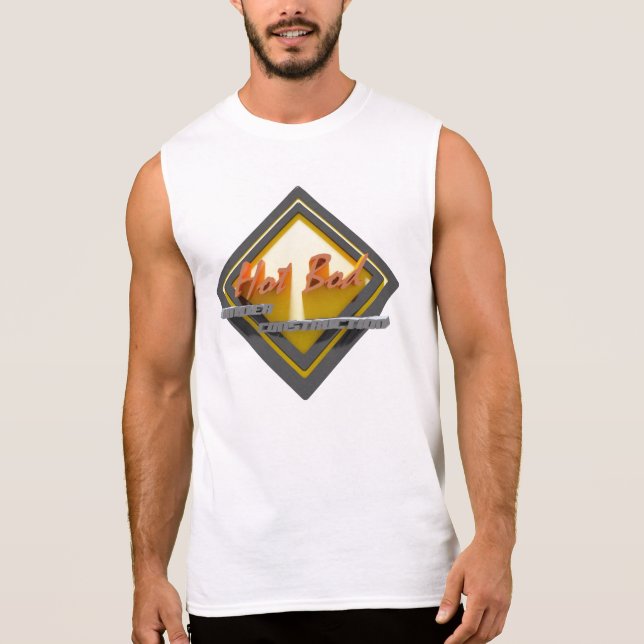 T-shirt Sans Manches Coton en construction T sans manche de DBO chaude (Devant)