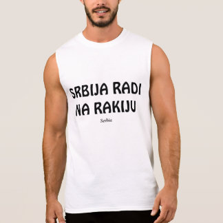 T-SHIRT SANS MANCHES COURSES DE LA SERBIE SUR RAKIJA