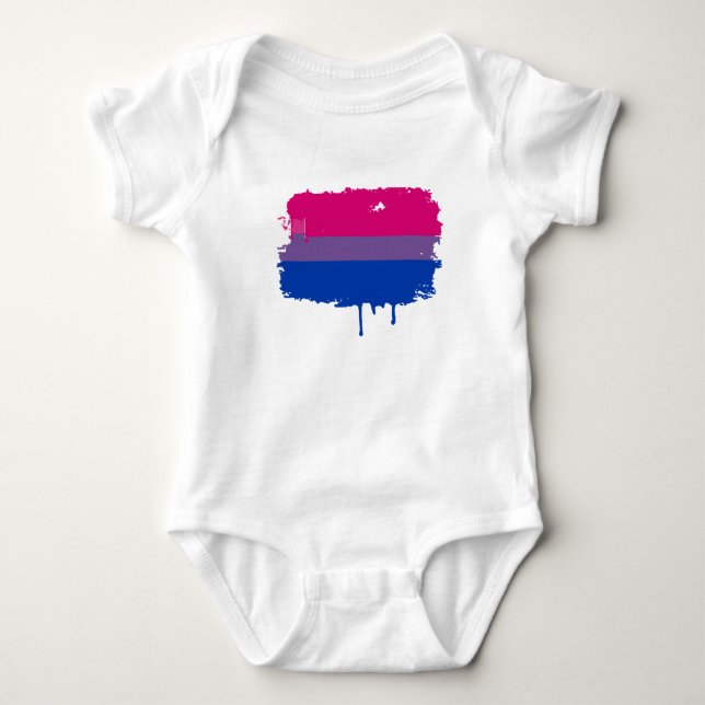 T-SHIRT SANS MANCHES ÉGOUTTURE BISEXUELLE DE DRAPEAU (Devant)