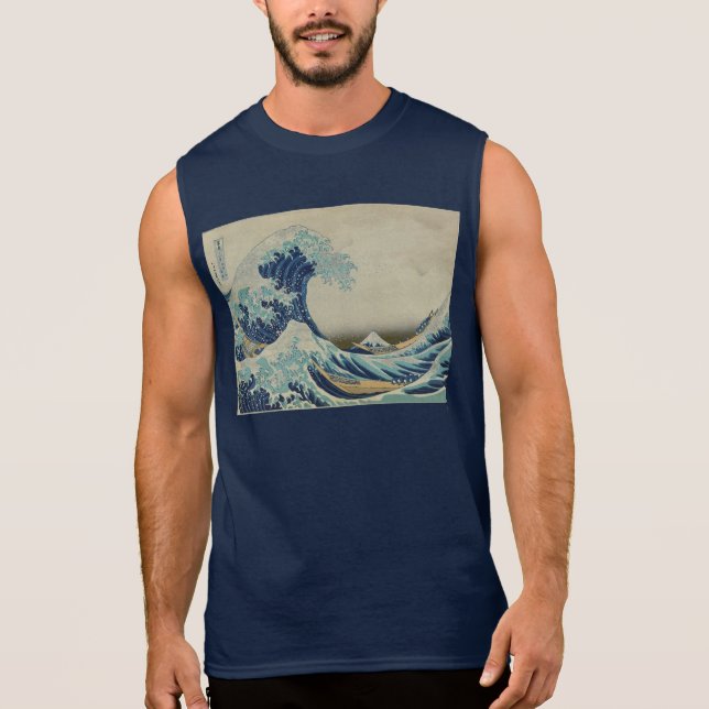 T-shirt Sans Manches Great_Wave_off_Kanagawa2 (Devant)