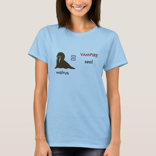 T-shirt Sans titre, morse, VAMPIRE, phoque (Devant)