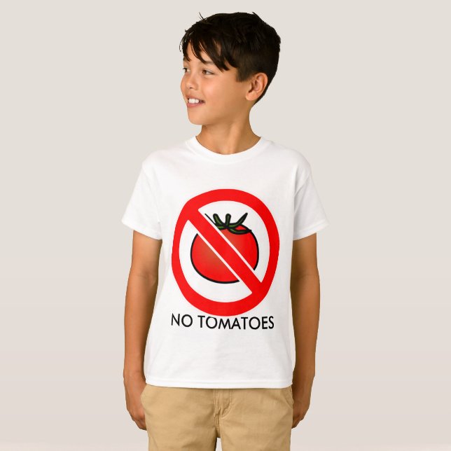 T-Shirt Sans Tomates, Enfants (Devant entier)