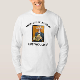 T-shirt Sans vie de musique B (plat)