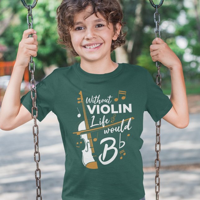 T-shirt Sans Violon La Vie Serait Plat Mignonne Violoniste (Créateur téléchargé)
