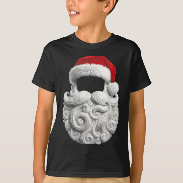 T-shirt Santa 67 6 7 Six Seven Beard Cool Realistic  (Devant)