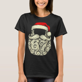 T-shirt Santa 67 Hidden In Beard Christmas 