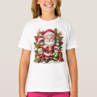 T-shirt Santa and children 