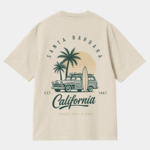 T-shirt Santa Barbara Californie Vintage Surf Station Wago