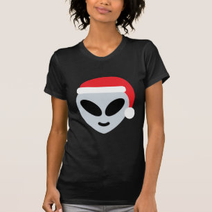 T-shirt santa claus alien emoji