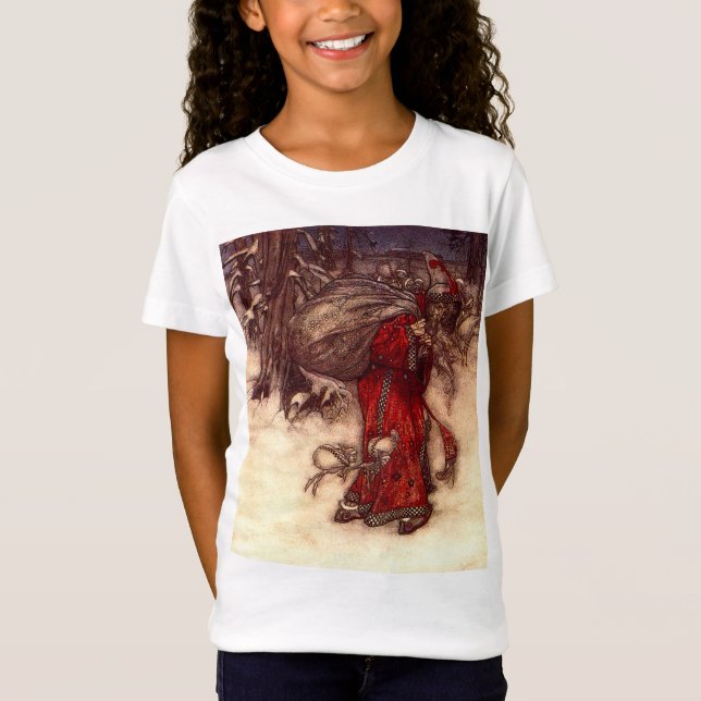 T-Shirt Santa Claus Arthur Rackham (Devant)