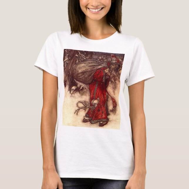 T-shirt Santa Claus Arthur Rackham (Devant)