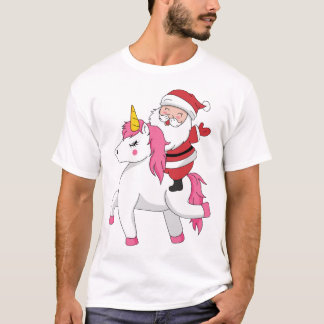 T-shirt santa claus, circonscription de unicorne