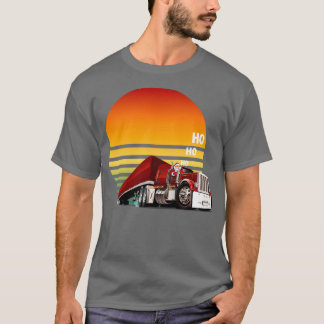 T-shirt Santa Claus conduisant Camion ReTro SUN CHRISTMAS