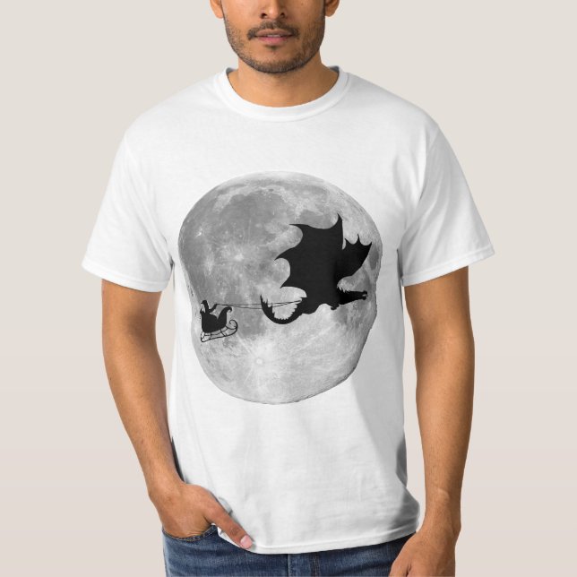 T-shirt Santa Claus Dragon Rider (Devant)