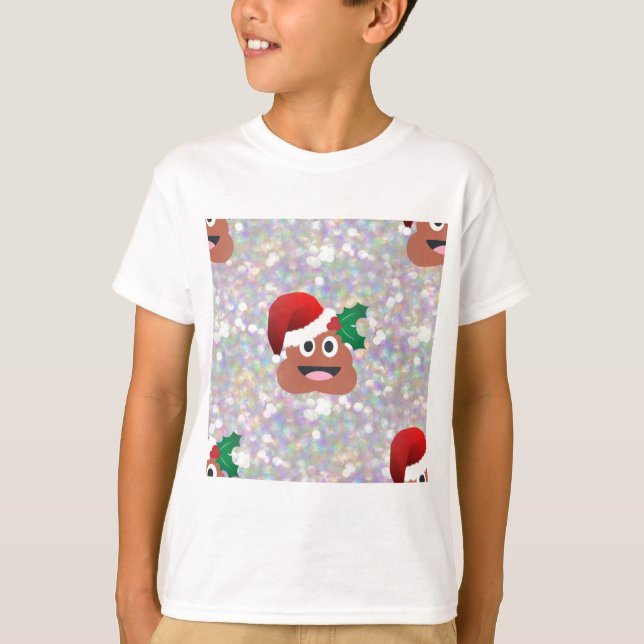 T-shirt santa claus emoji (Devant)