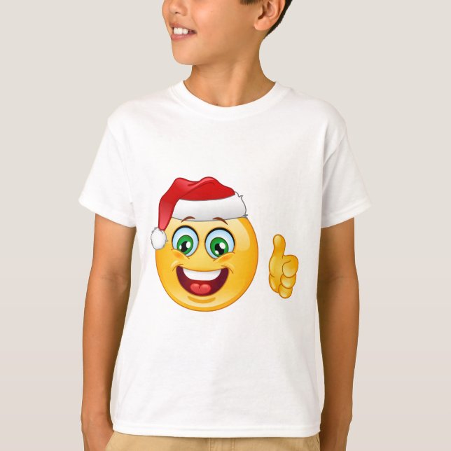 T-shirt santa claus emoji (Devant)