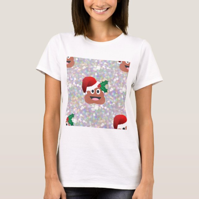 T-shirt santa claus emoji (Devant)