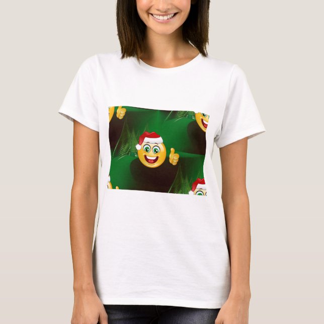 T-shirt santa claus emojis (Devant)