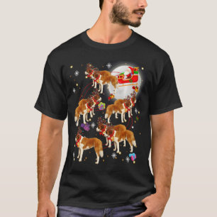 T-shirt Santa Claus équitation Saint Bernard Pajamas de No