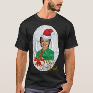 T-shirt santa claus Hillary clinton laids Noël drôle C