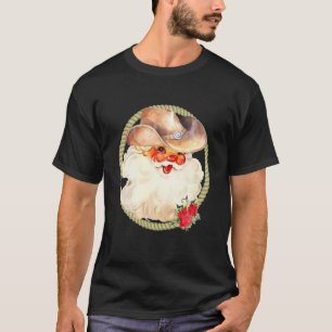 T-shirt Santa Claus Joyeux Noël Western Country Cowboy