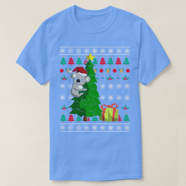 T-shirt Santa Claus Koala Noël laid (Design devant)