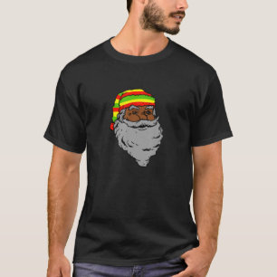 T-shirt Santa Claus Rasta Casquette Noël Rastafarian Regga