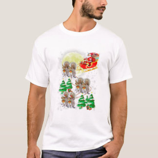 T-shirt Santa Claus Riding Squirrel