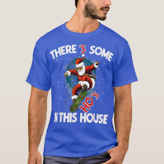 T-shirt Santa Claus Skateboard Il y a des trous dans ce