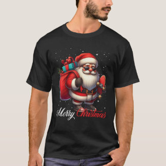 T-shirt Santa Claus Skateboard Skateboard Merry Chris