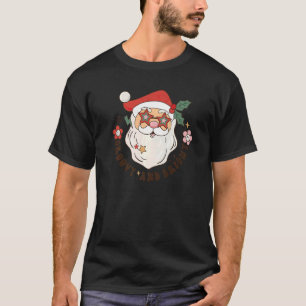 T-shirt Santa Claus Super Et Lumineux Retro Joyeux Christm