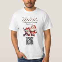 Santa Claus Two Sides Business Card Edit QR Code