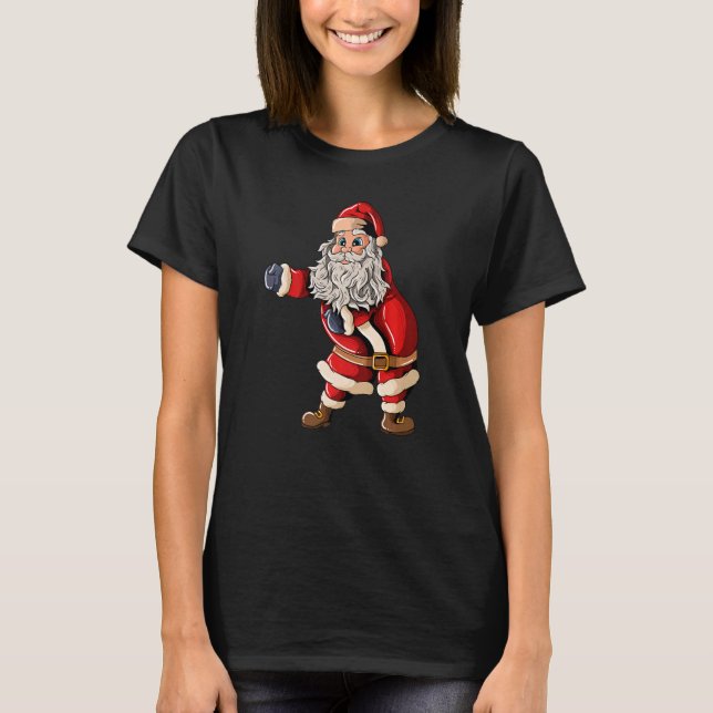 T-shirt Santa Claus with Christmashat Floss Dance on Chris (Devant)