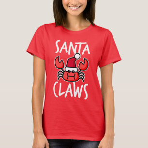 T-shirt Santa Claws Noël Crabe de Noël de la Nouvelle-Angl