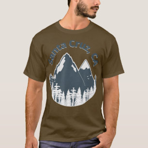 T-shirt Santa Cruz CA Mountains Randonnée Escalade Camping