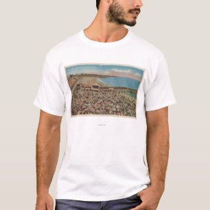 T-shirt Santa Cruz, CA - scène de plage complètement des